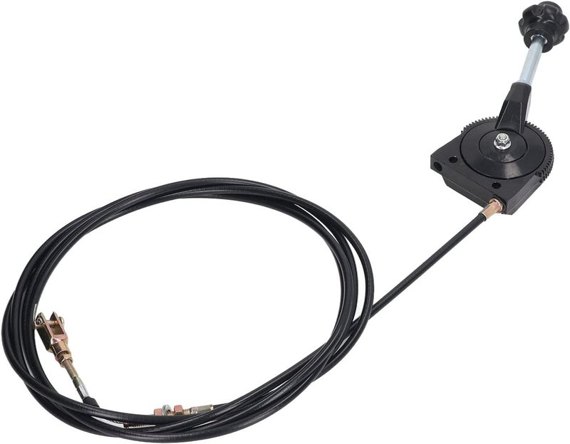 Naroote Manual Throttle Cable, 3.5m Controller Throttle Cable Quick Release Throttle with Pivot Joint Excavator Throttle Cable for Heavy Equipment - Image 1